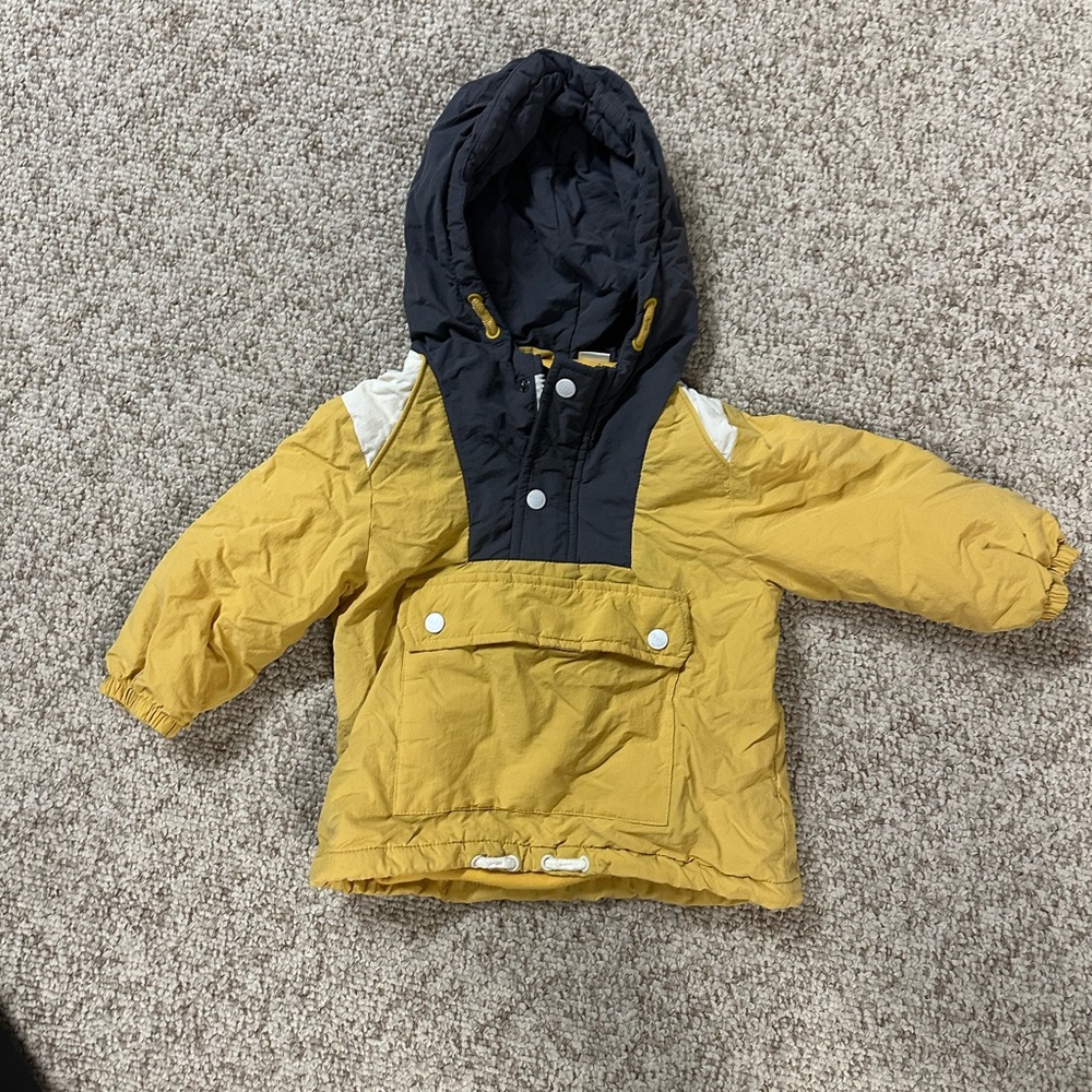 Zara Charcoal and Mustard Toddler Jacket
